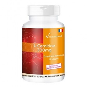 L-Carnitine 300mg - bien protégée de loxydation grâce aux LiCaps® - hautement dosé avec 900mg par dose journalière - végétal