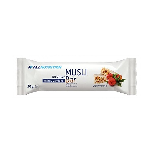 All Nutrition Musli Bar avec L-Carnitine 16 Barres Yaourt Cassis