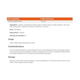 ACTIVLAB Créatine Tabs 120 comprimés Monohydrate de créatine pour la force, les muscles