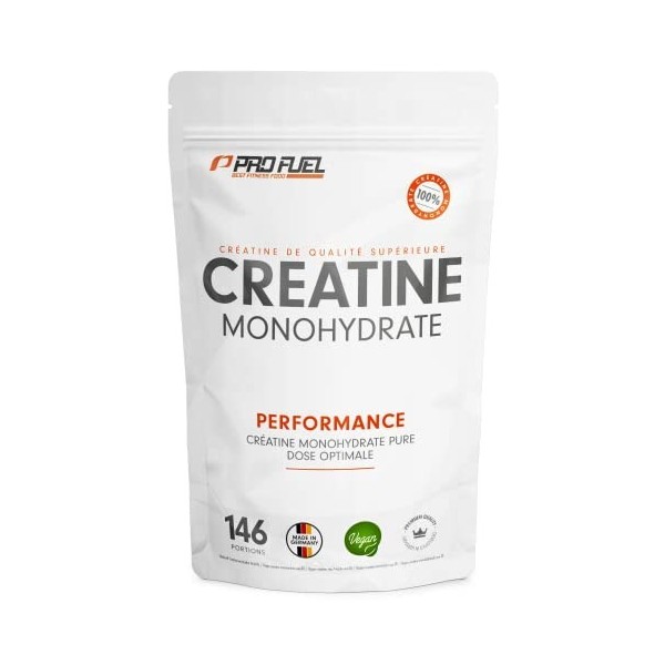 Créatine Monohydrate Poudre 500g - créatine monohydrate pure de qualité micronisée - haut dosage efficace, optimal pour l‘ent