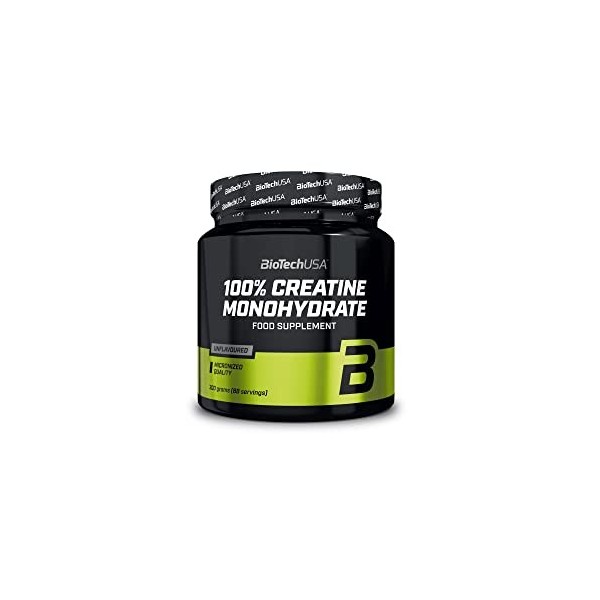 100% Creatine Monohydrate Poudre de creatine monohydrate de qualite pharmaceutique, sans saveur, 300 g