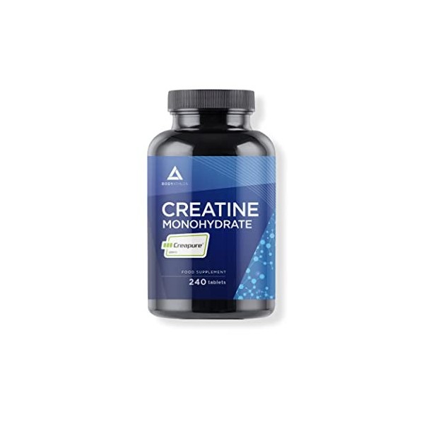 Bodyathlon- Créatine Monohydrate Creapure®- 240 comprimés- Creatine pure 3000mg- Qualité garantie– Augmentez votre masse musc