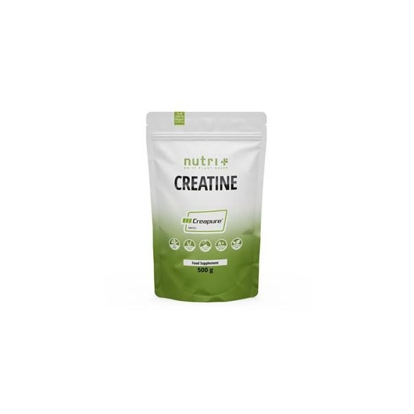 Creatine Creapure 500g - Creatine Monohydrat Poudre - 99,99% pure - Ultrafine Neutre le plus haut dosage - Nutri + Vegan - Qu