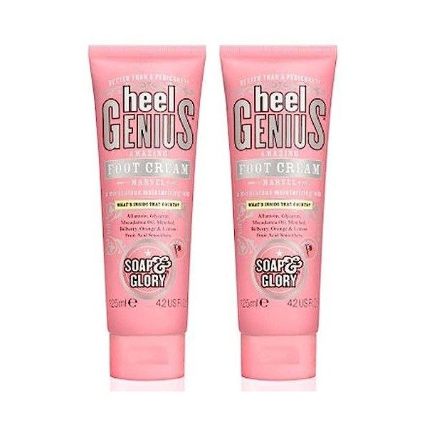 Soap And Glory Heel Genius Amazing Crème hydratante miraculeuse 125 ml lot de 2 