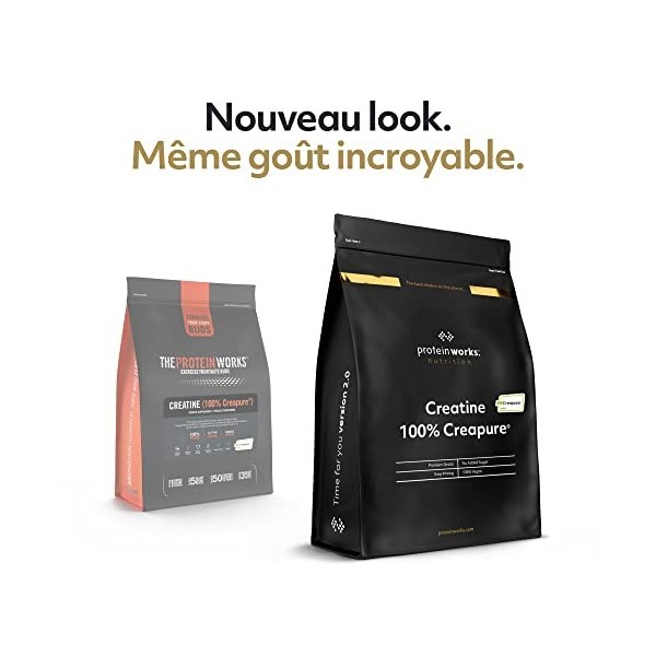 Créatine Monohydrate - Créapure -THE PROTEIN WORKS - Qualité et Pureté - Nature - 250g