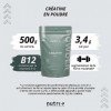 Créatine Monohydrate 500g - Poudre de créatine - pure à 99,99% - hautement dosée, ultrafine, végétalienne et neutre - Nutri +