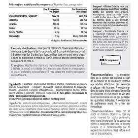 STC NUTRITION - CREATINE EFFERVESCENT COMPLEX - A base de Créatine, Glutamine, Arginine, Taurine et Caféine - Aide à améliore
