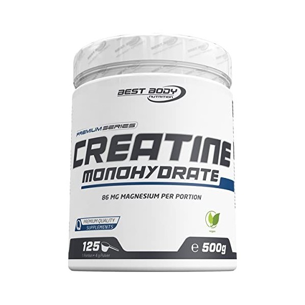 Best Body Nutrition Premium Croissance et Support Musculaire Créatine Monohydrate 500 g