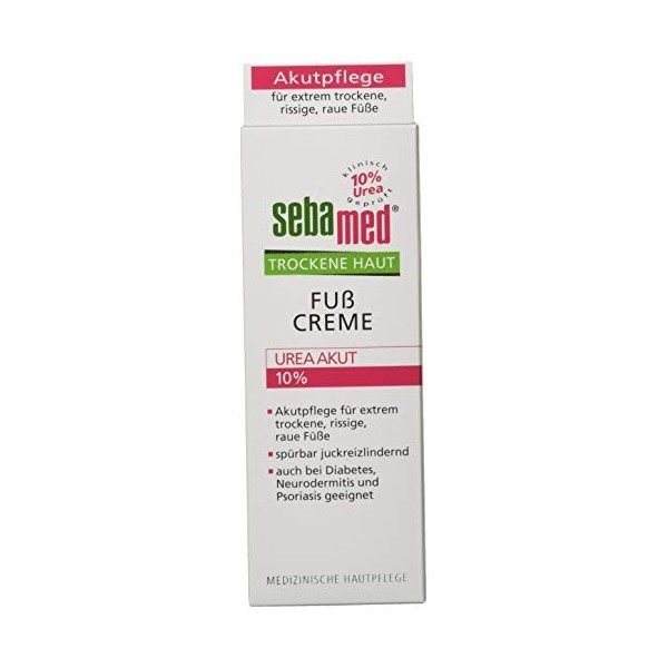 Sebamed Crème peaux sèches pour les pieds 10 % Urea 100ml