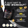 T-Rex Energy Pre Workout - Energy Drink avec Créatine Monohydratée, Bêta alanine, Citrulline, Arginine AKG, BCAA et Vitamines