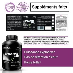 PROM IN CRÉATINE HCL 240 VEGAN capsules - 120 apports journaliers | Chlorhydrate de créatine pure à haute absorption pour aug