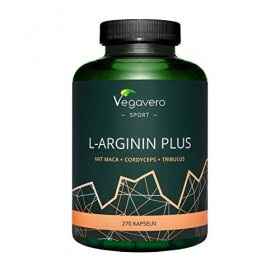 L-Arginine BOOSTER | Tribulus Terrestris + Maca + Zinc + Cordyceps Sinensis | Musculation et Endurance Hommes et Femmes | 270