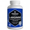 L Arginine Complex Fort 4500mg -360 Capsules avec B6, B12 + Acide Folique + Sélénium + Pipérine - Idéal pour les Athlètes - Q