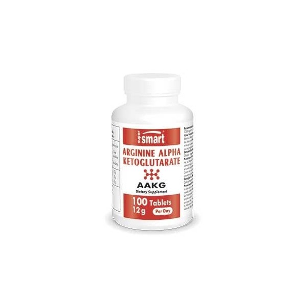 Arginine Alpha Ketoglutarate AKG 1000 mg - Soutient l’Activité Musculaire des Sportifs - Aide à la Dilatation des Vaisseaux