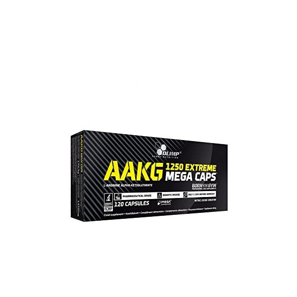 Olimp Sport Nutrition AAKG 1250 EXTREME MEGA CAPS E171 Free- 120 GÉLULES