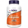 Now Foods, Double Strength L-Arginine, 1.000mg, 120 Comprimés végétaliens, Acide Aminé, Testé en Laboratoire, Sans Gluten, Sa