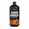 BioTechUSA AAKG Shock, Formule pre-entrainement liquide prete a boire avec de hautes doses d’arginine AKG, 1000 ml, Orange