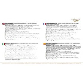 Vita World Pack de 3 Arginine Ornithine Lysine + Zinc + Vitamine C 3 x 60 Capsules Made in Germany