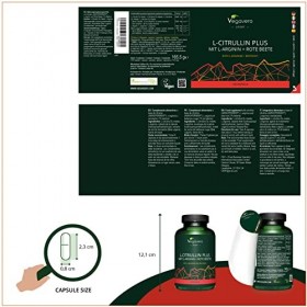 L-Citrulline Malate Vegavero® | Avec L-Arginine + Betterave Bétaïne | 100% NATUREL & Sans Additifs | PREMIUM: AMINOFERMENT®