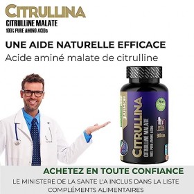Citrulline Malate • L-citrulline • Citruline Amino Acids • Pre Workout Nitric Oxide • Pré-entraînement • Complement Alimentai