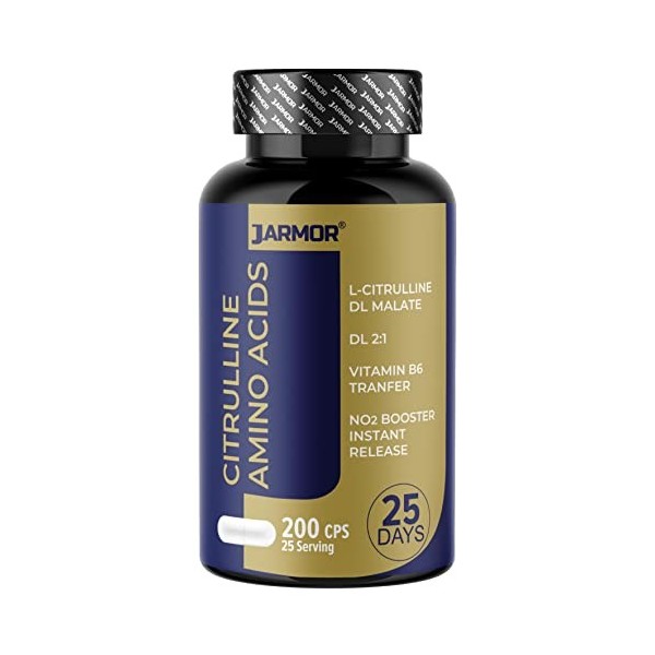 Citrulline Malate + Vitamine B6 • L-citrulline • Citruline Amino Acids • Pre Workout Nitric Oxide • Pré-entraînement • J.Armo
