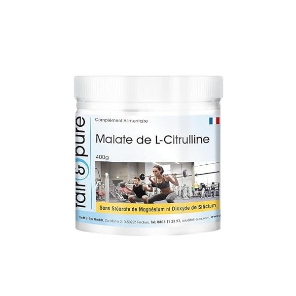 Fair & Pure® - L-Citrulline Malate - 400 g de poudre - 100% substance pure sans additifs