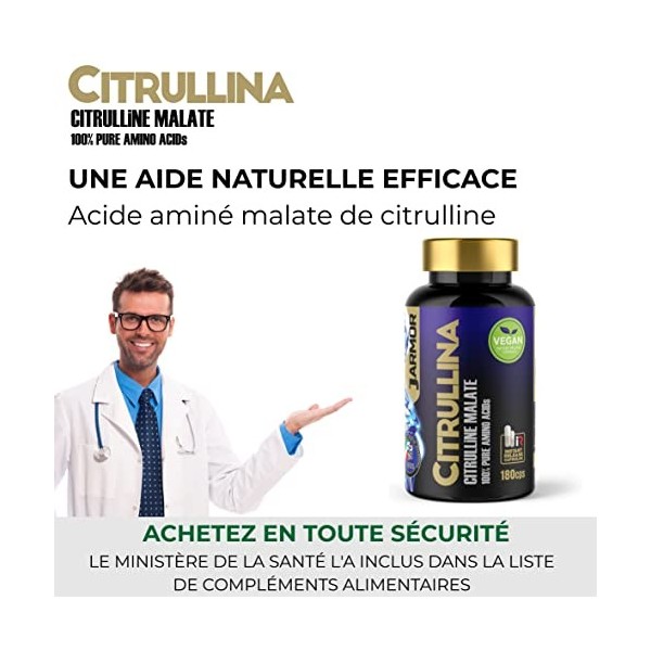 Citrulline Malate • L-citrulline • Citruline Amino Acids • Pre Workout Nitric Oxide • Pré-entraînement • Complement Alimentai