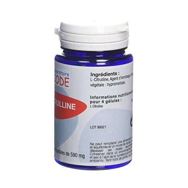 Laboratoire Code Citrulline 60 Gélules