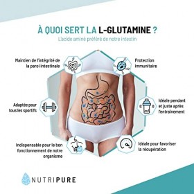 L-Glutamine Kyowa® végétale 100% pure • L-Glutamine en poudre • Complément Alimentaire • Acide Aminé • Récupération après lE