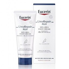 Eucerin Crème pour les pieds UreaRepair Plus, sans parfum, 100 ml, lemballage peut varier.