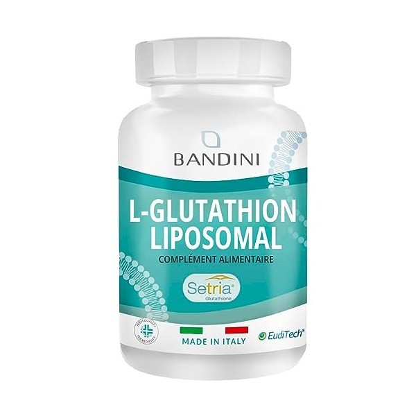 Bandini® Liposomal Glutathion 60 Capsules Végétaliennes, Complément Alimentaire à Haut Dosage et Absorption, Haute Biodisponi