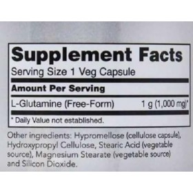 Now Foods L-glutamine Double Strength 1000mg 120 gélules Acide aminé