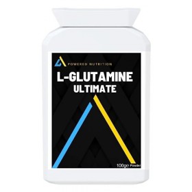 Powered Nutrition - Poudre dacide aminé L-glutamine de première qualité - 10 portions 100 g