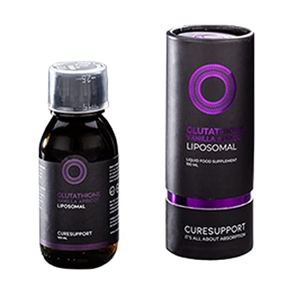 Glutathion 450mg Liposomal - 1 bouteille 100ml - CureSupport - Végétalienne - Antioxydants