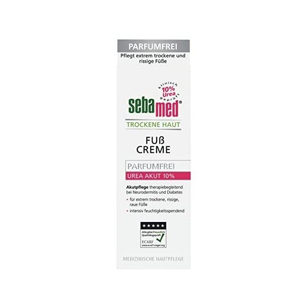 Sebamed Urea Akut 10% Crème pour les pieds sans parfum 100 ml