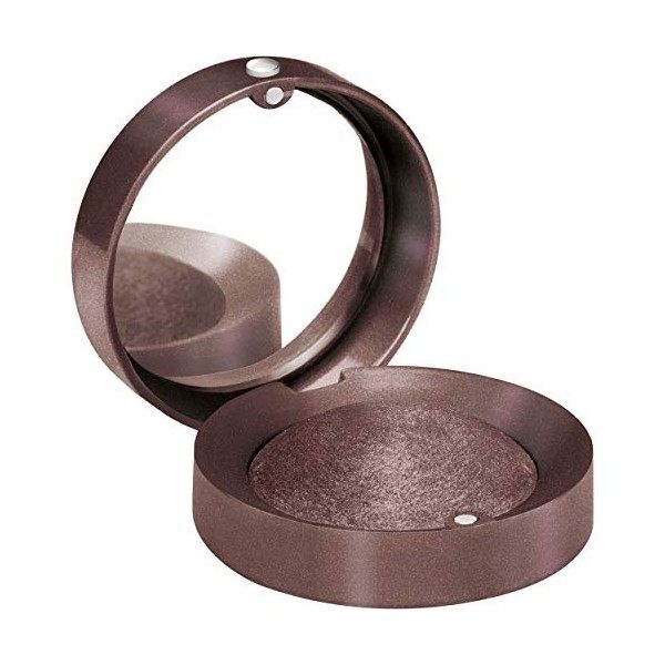 Bourjois Ombre à Paupières Petite Boîte Ronde Facile à Appliquer/Miroir Intégré Texture Poudre Crémeuse 10 Doré Olé, 1 Unité 