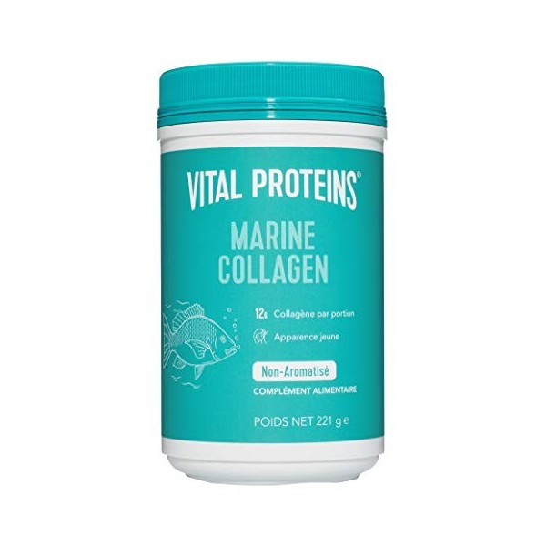 Vital Proteins Marine Collagen, Collagène à boire, Complément Alimentaire, Peptides de Collagène Marin Hydrolysés, Non Aromat