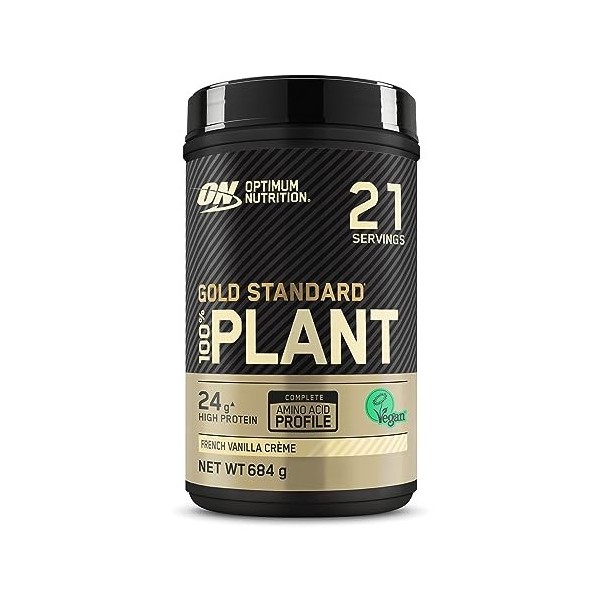 Optimum Nutrition Gold Standard, protéines en poudre 100% végétales pour hommes et femmes, shake protéiné végétalien, après l