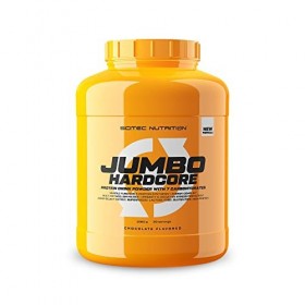 Scitec Nutrition Jumbo Hardcore, Boisson protéinée aromatisée avec glucides, 3060 g, Chocolat