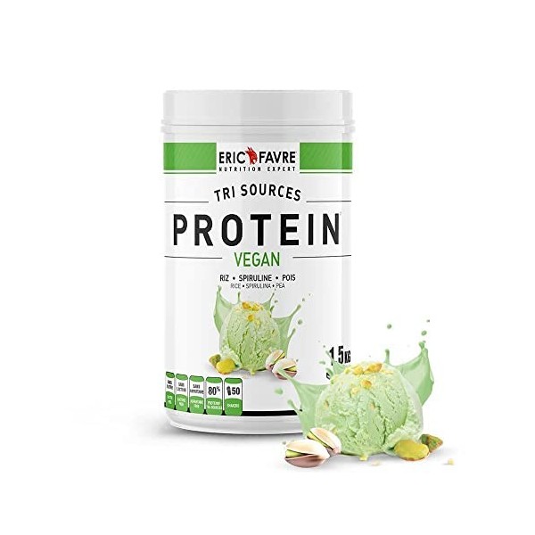 PROTEINES VEGAN TRI-SOURCE - Protéines Végétales Vegan Savoureuses Pour le Développement Musculaire - Riz Spiruline Pois - As