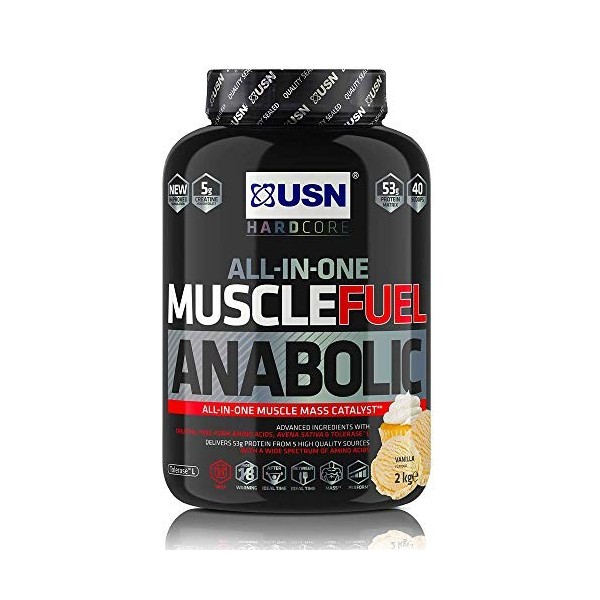 USN Mélange de Protéine Muscle Fuel Anabolic Vanille 2 kg