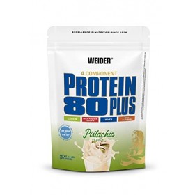 Weider Protein 80 Plus protéine en poudre, Chocolat, faible teneur en glucides, mélange de lactosérum de caséine multi-compos