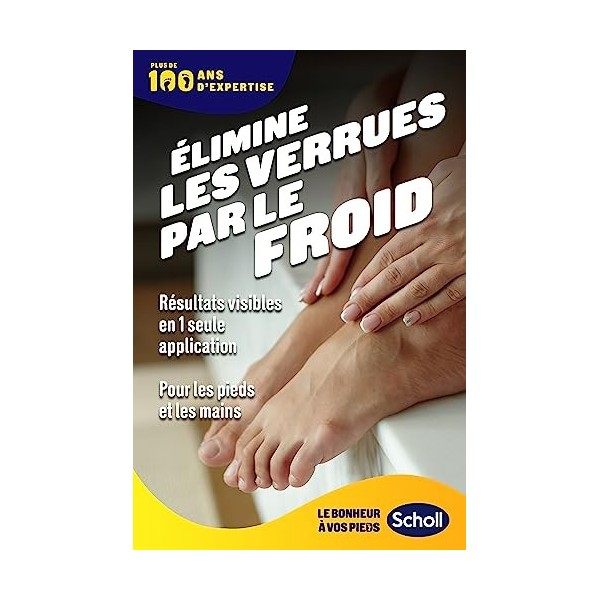 Scholl Traitement Stop Verrues Pieds/Mains Cryothérapie 80 ml