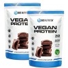 Vegan Protein CHOCOLAT 2x 900gr - Poudre de protéine végétalienne - Goût naturellement délicieux - Protéine végétale sans lac