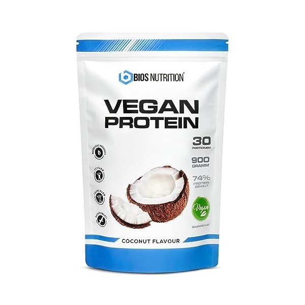 Vegan Protein CHOCOLAT 2x 900gr - Poudre de protéine végétalienne - Goût naturellement délicieux - Protéine végétale sans lac...