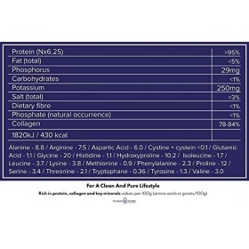 Clean and Pure Bouillon Dos en Poudre 400g | Provenant de Suède | Poudre Protéinée Testée au Royaume-Uni | 95% de Protéines 
