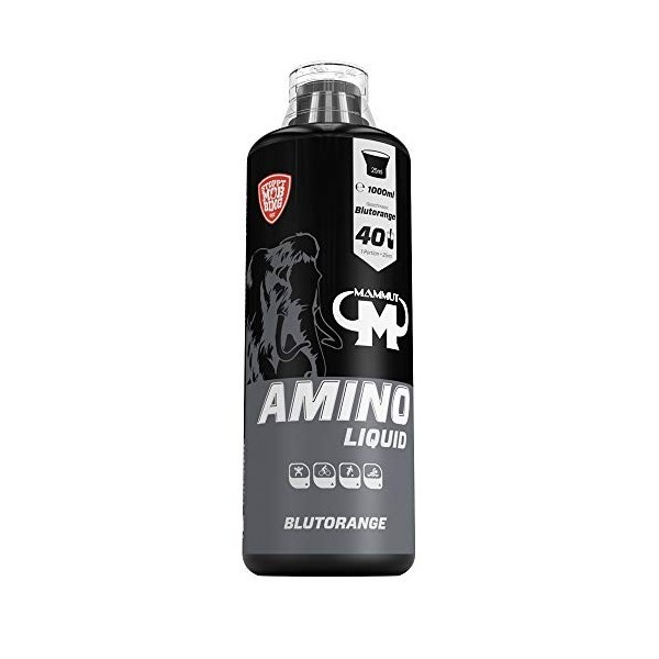 Mammut Nutrition Complément Alimentaire Protéine Amino Liquid 1000 ml Orange Sanguine