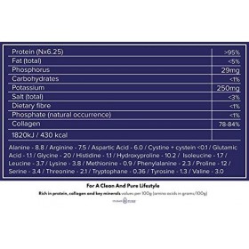 Clean and Pure Bouillon Dos en Poudre 800g | Provenant de Suède | Poudre Protéinée Testée au Royaume-Uni | 95% de Protéines 