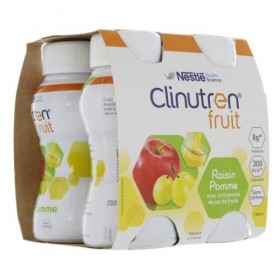 Nestlé 7613036965460 Clinutren Fruit Pomme-Raisin Bouteille 200 ml