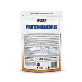 WEIDER Protein 80 Plus protéine en poudre, Noisette-Nougat, faible teneur en glucides, mélange de lactosérum de caséine multi